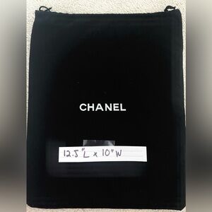 CHANEL Black Dust Bag Chanel Small Dust Bag Wallet Mini Bag Chanel Dustbag